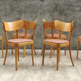 6 thonet chairs in blond wood