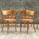 6 chaises bistrot Thonet en bois blond