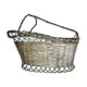 Silver metal pourer basket
