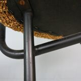 Set of 4 Italian dining chairs newly upholstered 1950s