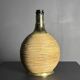 Large midcentury pencil reed rattan bamboo mushroom table lamp, 1970s