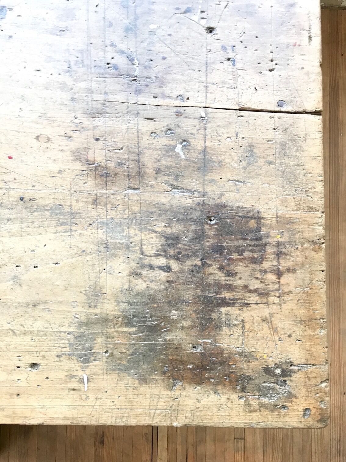 Vintage pine farm table