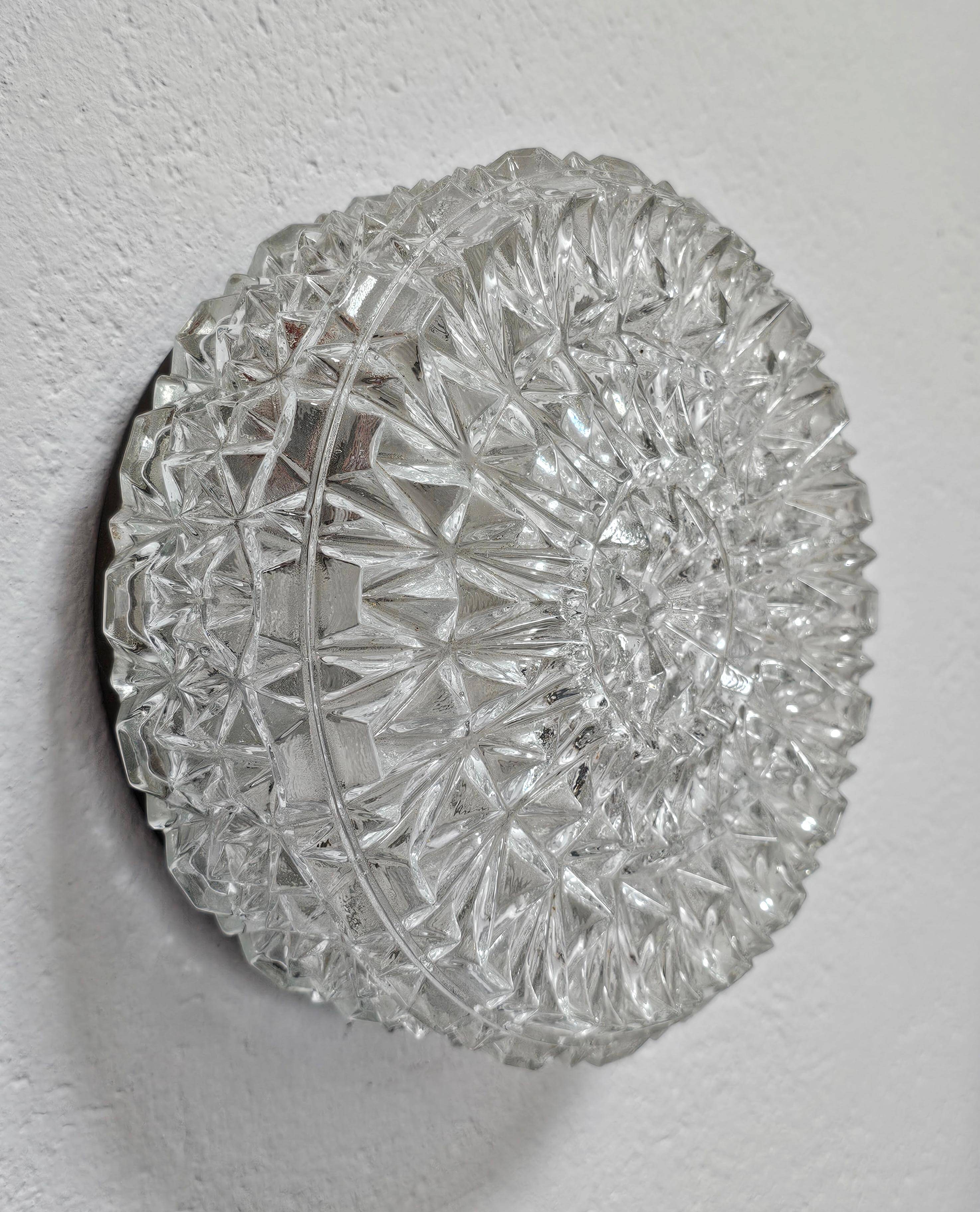 Mid Century wall lamp or ceiling light by ERCO from the 1960s.