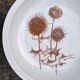 Lot de 2 assiettes creuses Sarreguemines "Chardons"