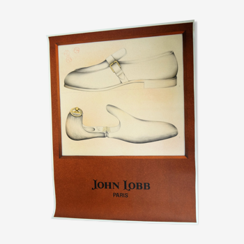 Displays JOHN LOBB PARIS Shoes lithography 80s shoes