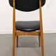Series of 4 vintage chairs from the 50s/60s