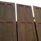 Lot de 5 anciennes boiseries en pin ou portes de séparation