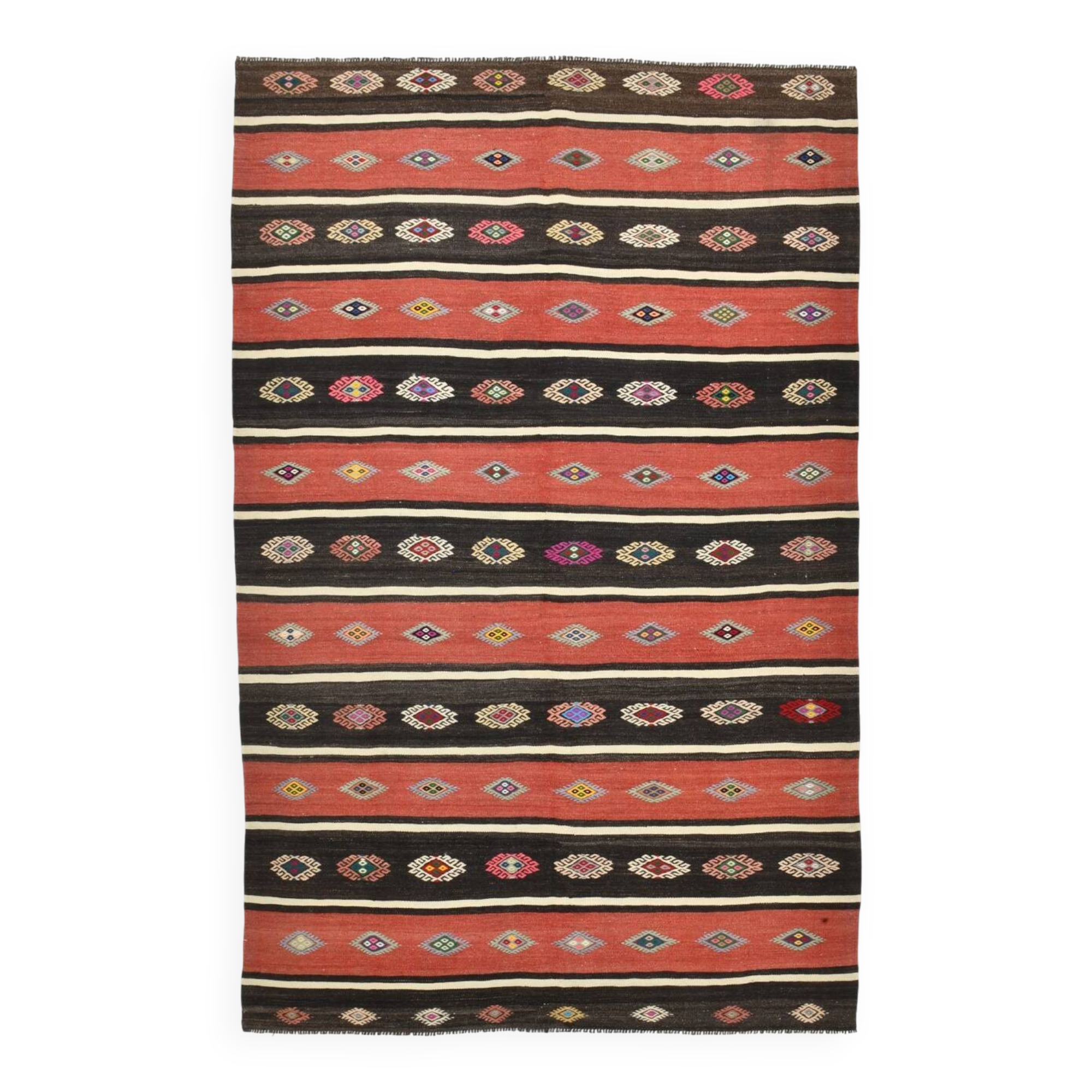 Vintage Wool Kilim Rug, 178x274 Cm