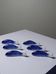 6 porcelain koi carp chopstick/knife rests, China, 1960s-1980s