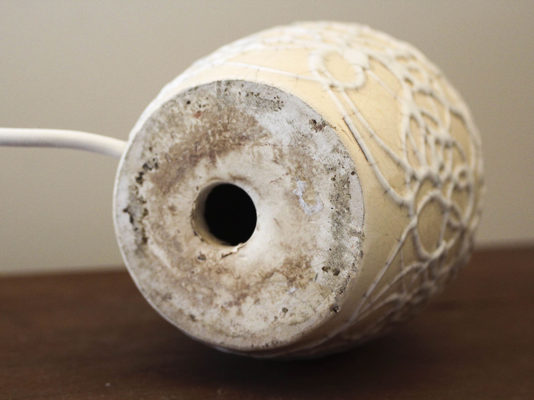 Pied de lampe en céramique