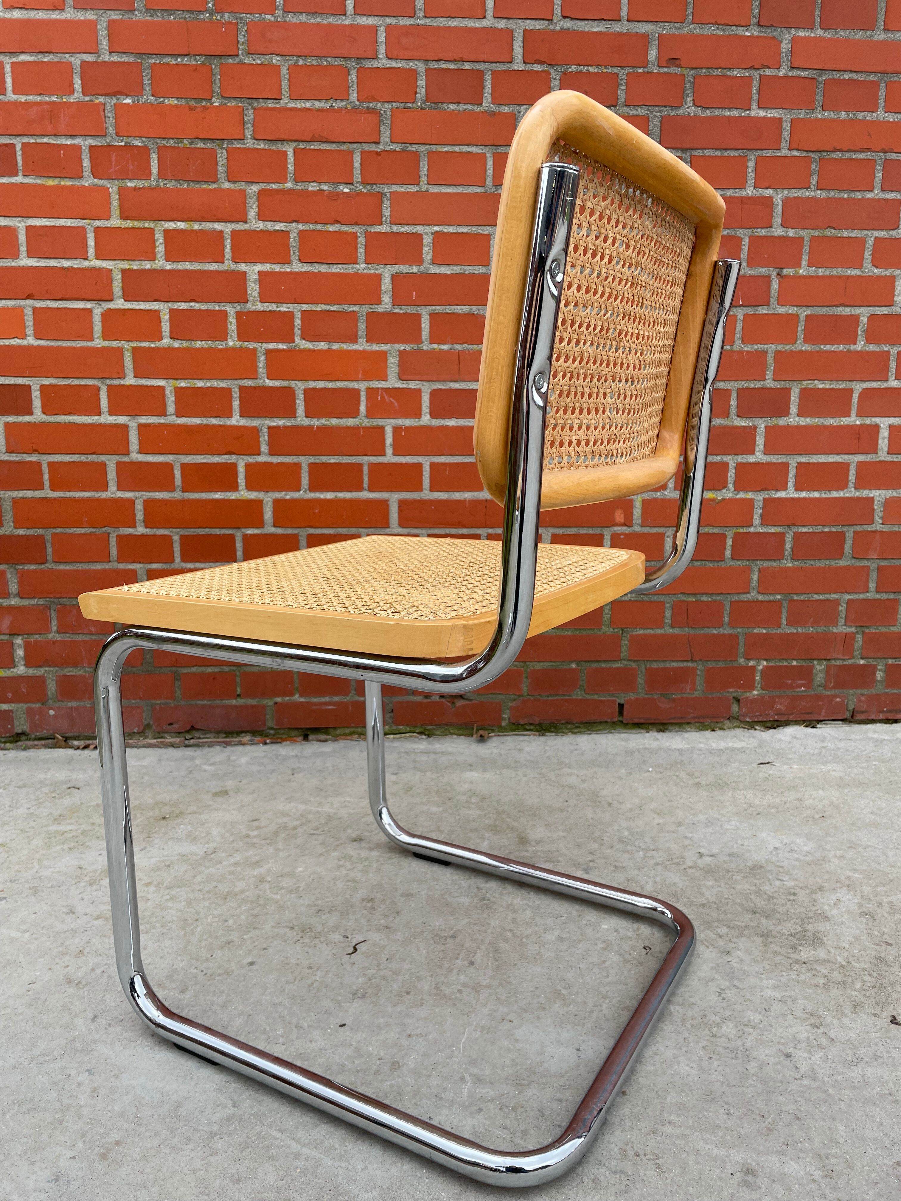 Cesca design chair b32 model in chrome