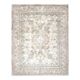 Tapis d'aire vintage persan fait main en laine et coton beige des années 1970 285x362