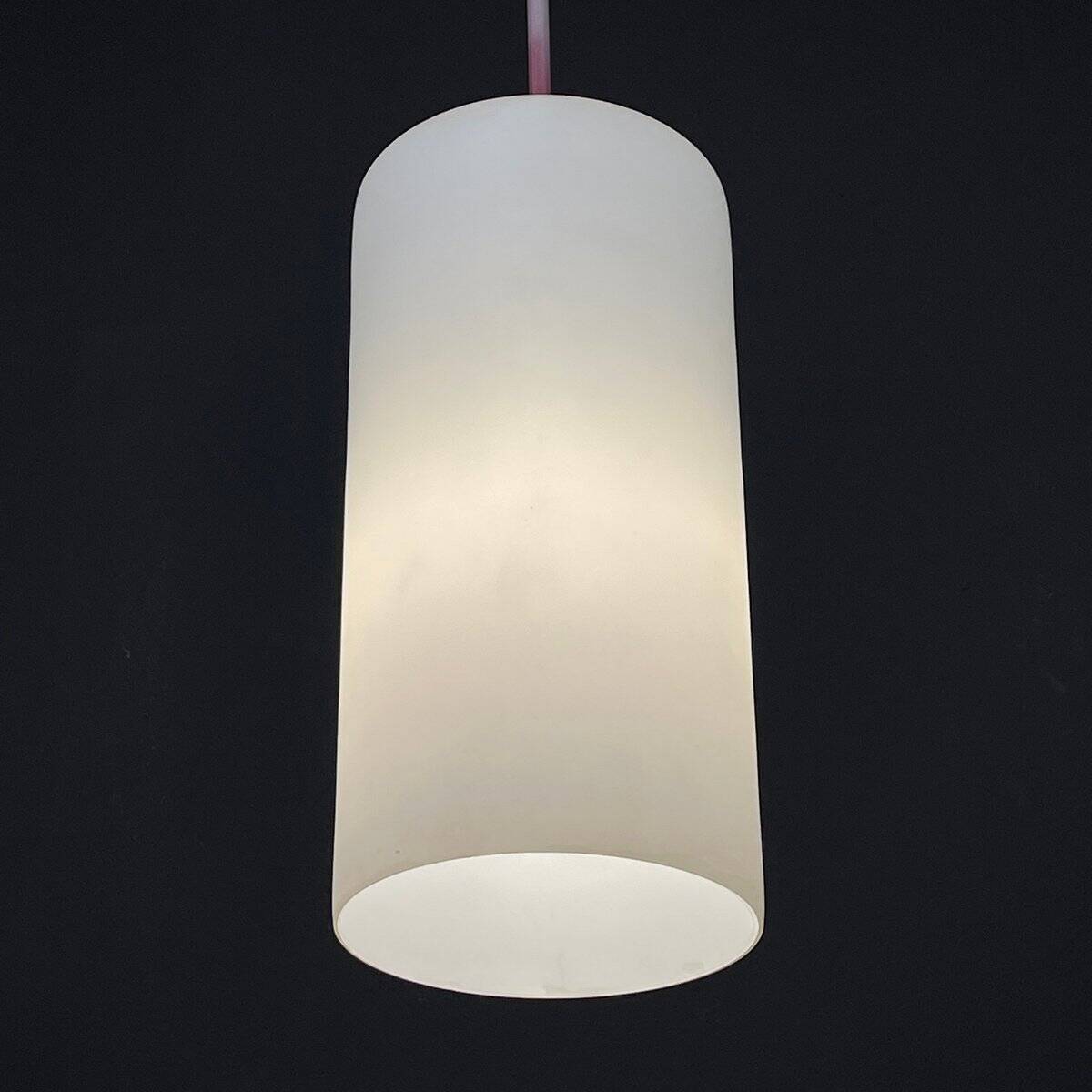 Italian opaline glass pendant light from the mid-century, 1960s, set of 2.