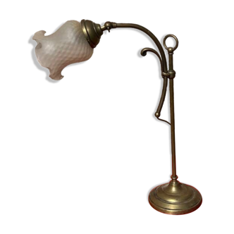 Art deco brass lamp