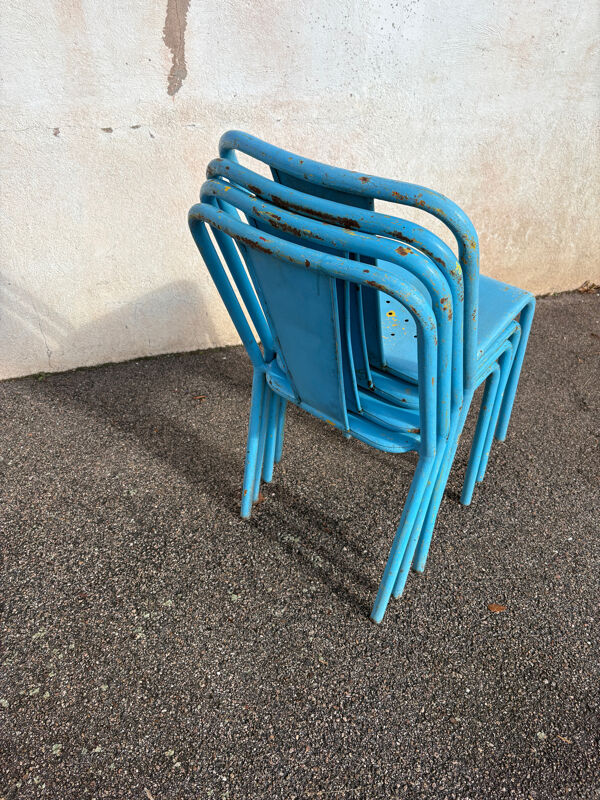 4 chaises tolix T37