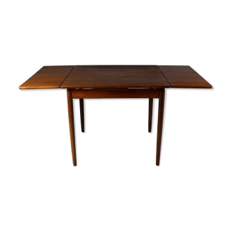 Table extensible danoise en teck années 1960