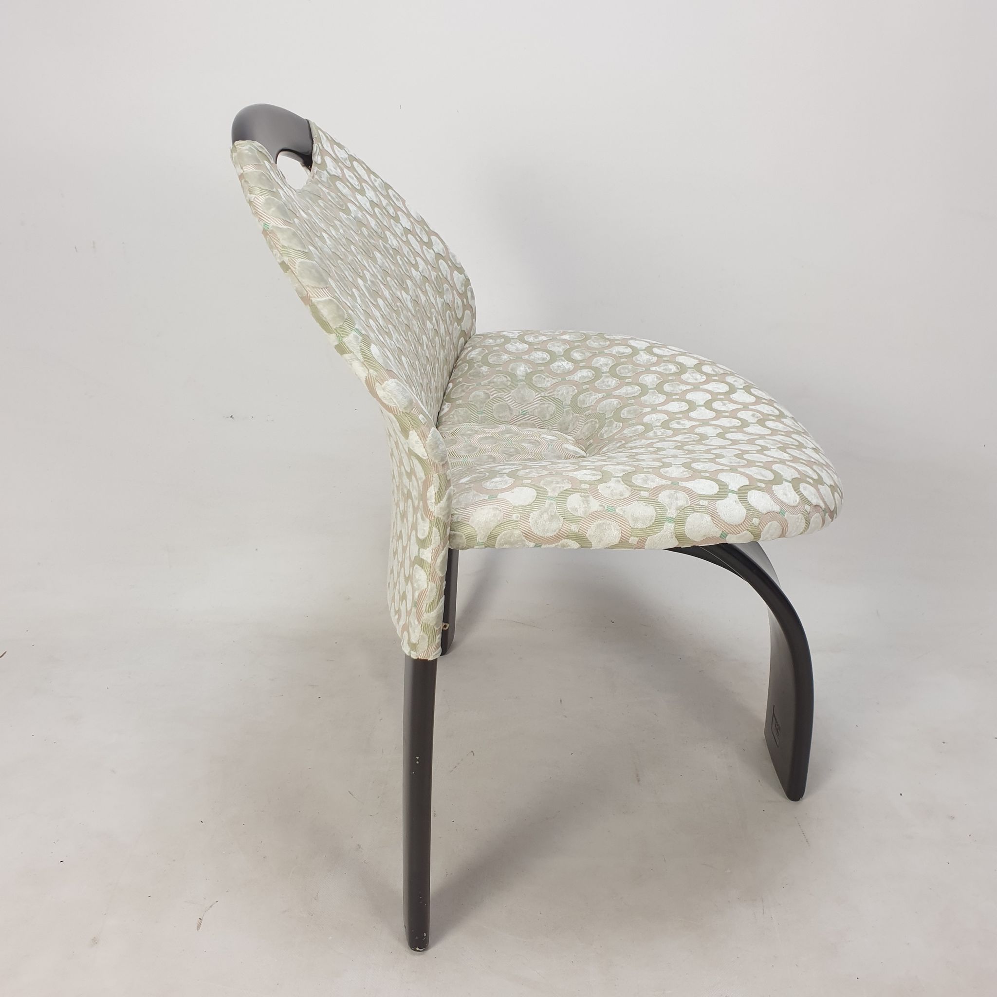 Ensemble de 4 chaises Giovanni Offredi Sail par Saporiti Italie 1973