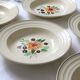 Set of 5 hollow plates Boch La Louvière, vintage