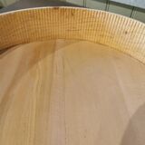 Large wood and leather tray Morocco