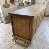 XXL solid oak counter sideboard
