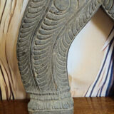 Ancient wooden sculpture – Finely carved Indonesian deity - 19th century