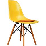 2 Yellow DSW Chairs by Charles and Ray Eames for Herman Miller