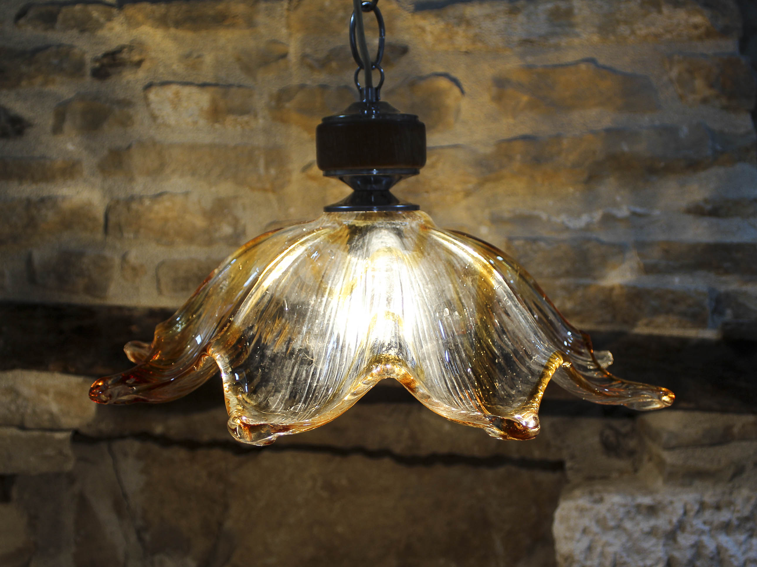 Murano glass pendant lamp 70s