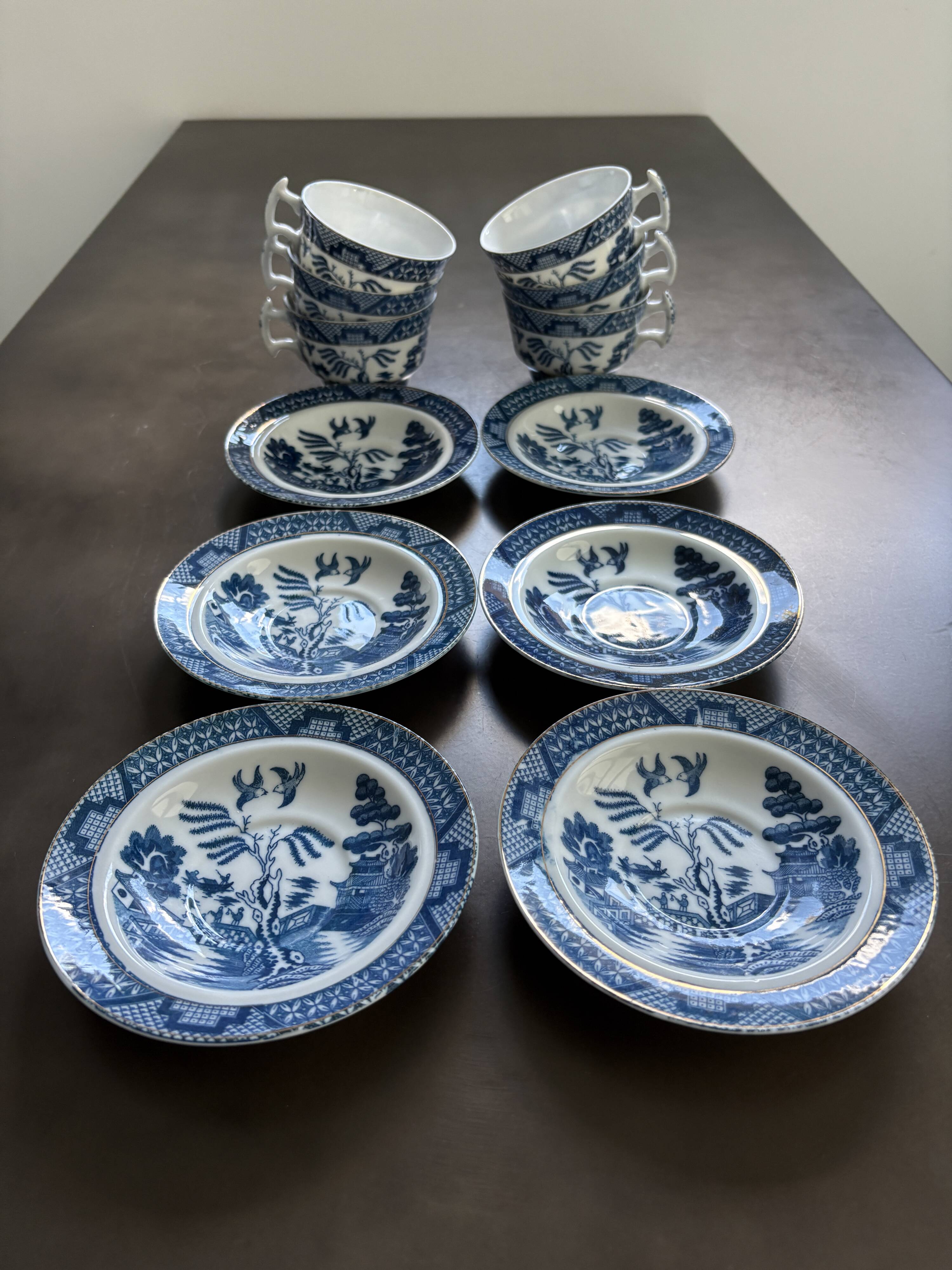 6 Tasses porcelaine de Chine