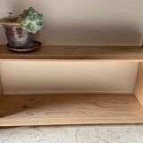 Vintage floor with double tops wood brut