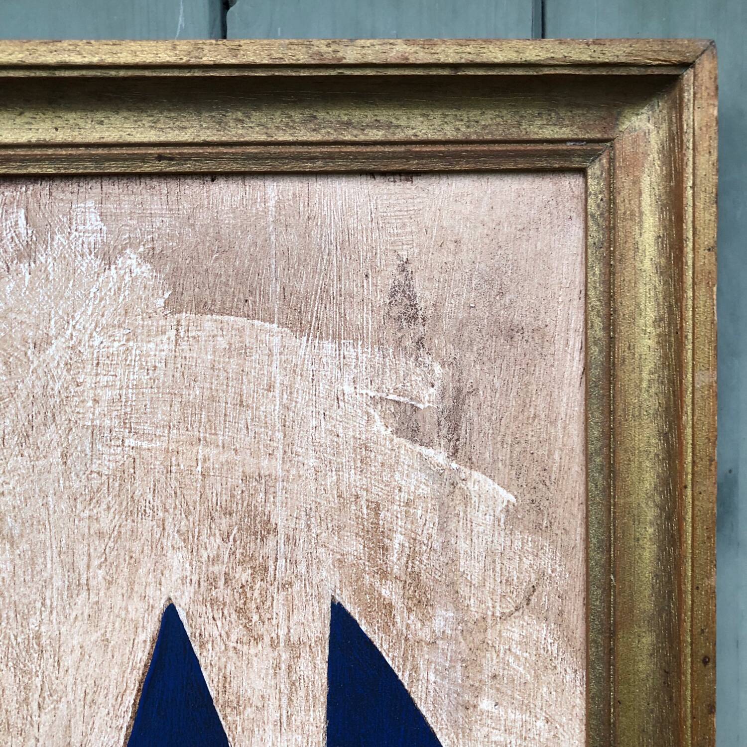 Abstract painting on panel