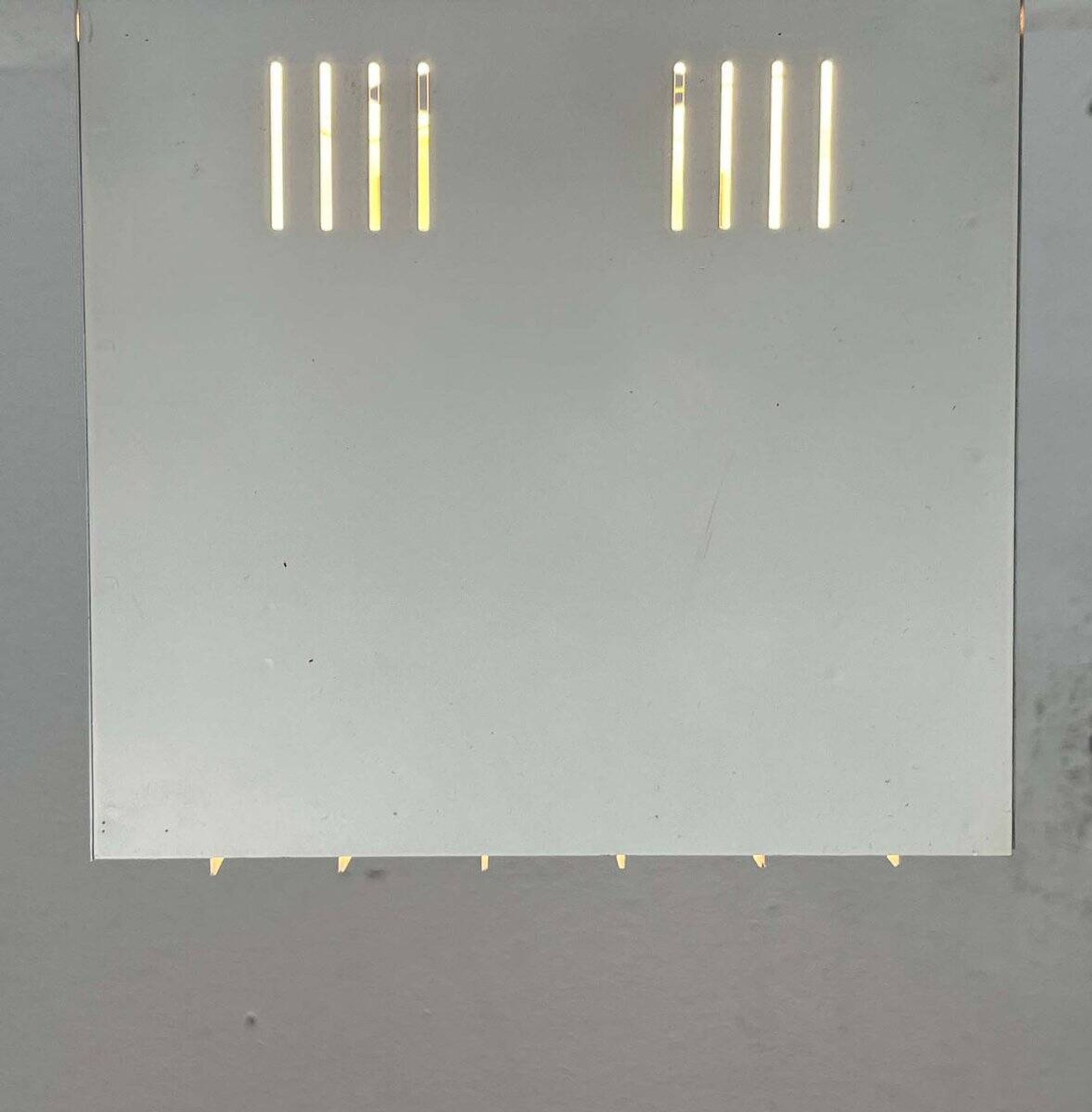Modern minimalist cube ceiling light from the mid-century, Finland, 1960s.