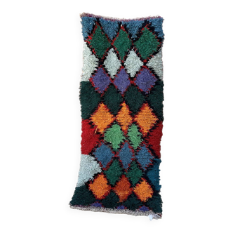 Moroccan carpet azilal colorful - 78 x 180 cm