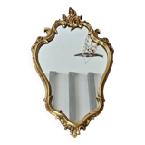 Rockery mirror under gilded frame