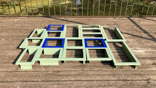 Rangement 17 modules design scandinave.