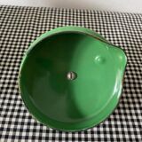 Green and black enamel coffee pot