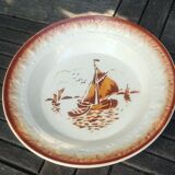 Hollow serving dish of the faiencerie Saint Amand ML model Godefroy