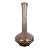 Vase soliflore verre bullé violet