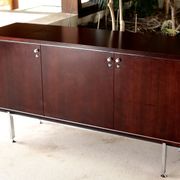 Sideboard solid wood and steel, France, cira 1970, Negroni edition
