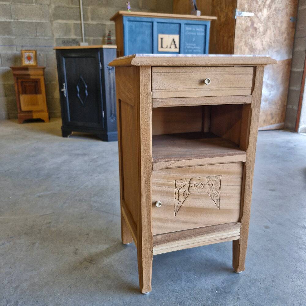 Beautiful bedside table in revitalised Art Deco style.