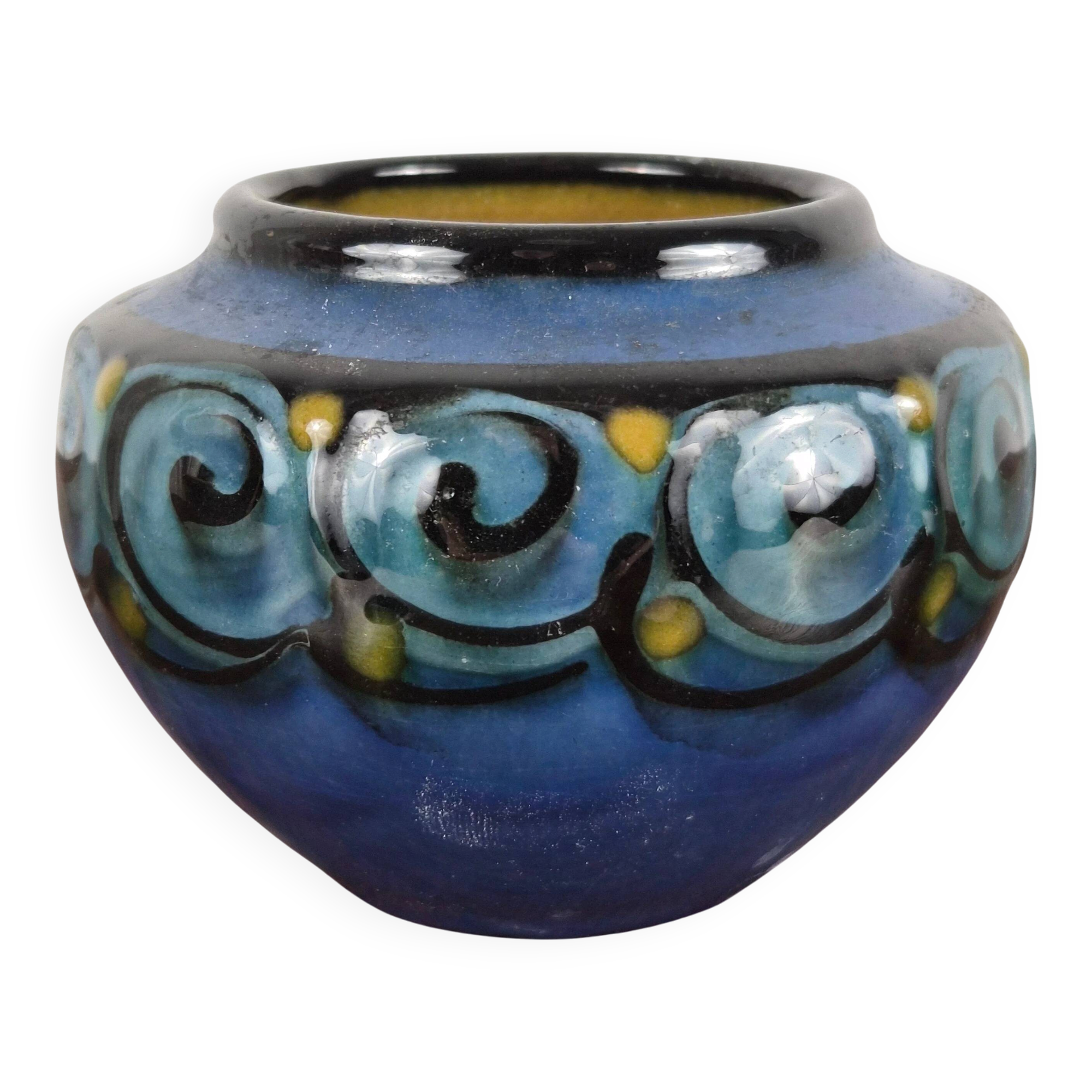 Small glazed stoneware vase by Danico, Denmark, 1930.