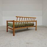 Canapé banquette 2 places verte , Europe de l'est