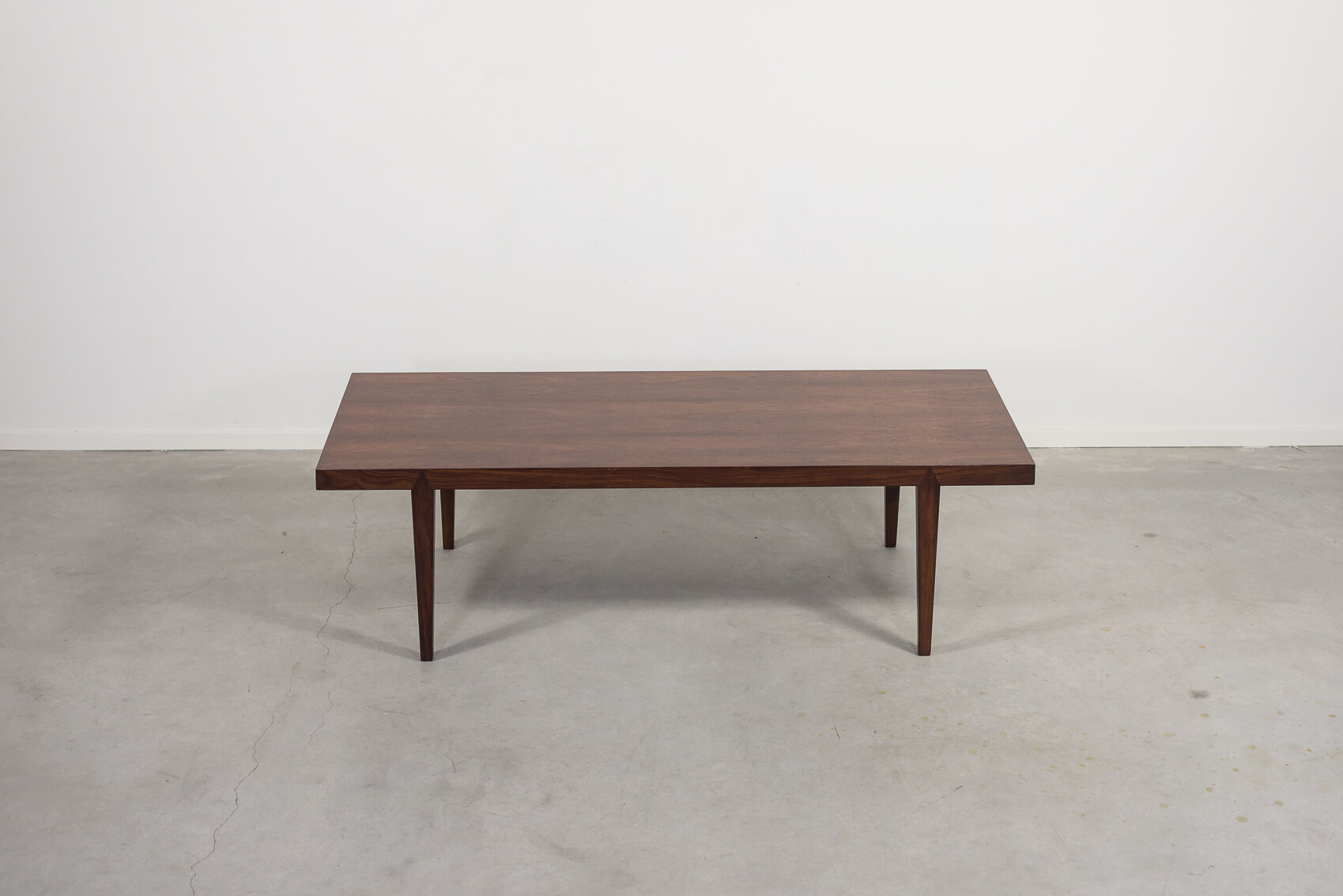 Rosewood coffee table by Erik Severin Hansen for Haslev, 1960s.