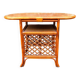Vintage rattan bar cabinet from the 70s