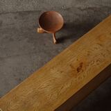 Brutalist oak sideboard from the mid-20th century, Danish cabinetmaker, 1960s.