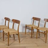 Mid Century Dining Chairs CH23  by Hans J. Wegner for Carl Hansen & Søn, Set of 4
