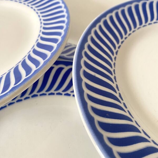 Assiettes à dessert Digoin ''Jacquot