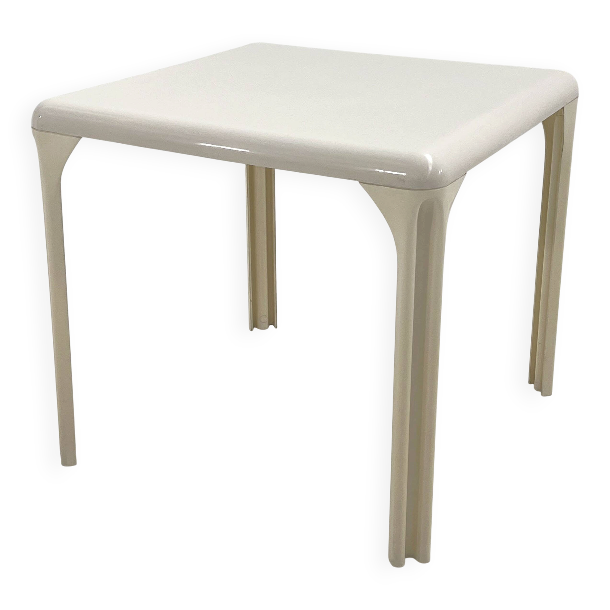 Table à manger Stadio Blanche par Vico Magistretti pour Artemide, 1970