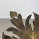 35cm handmade Brass Floral Theatre Wall Ceiling Light, Italy 1970