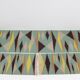 Set of 3 mid-century modernist geometric rug