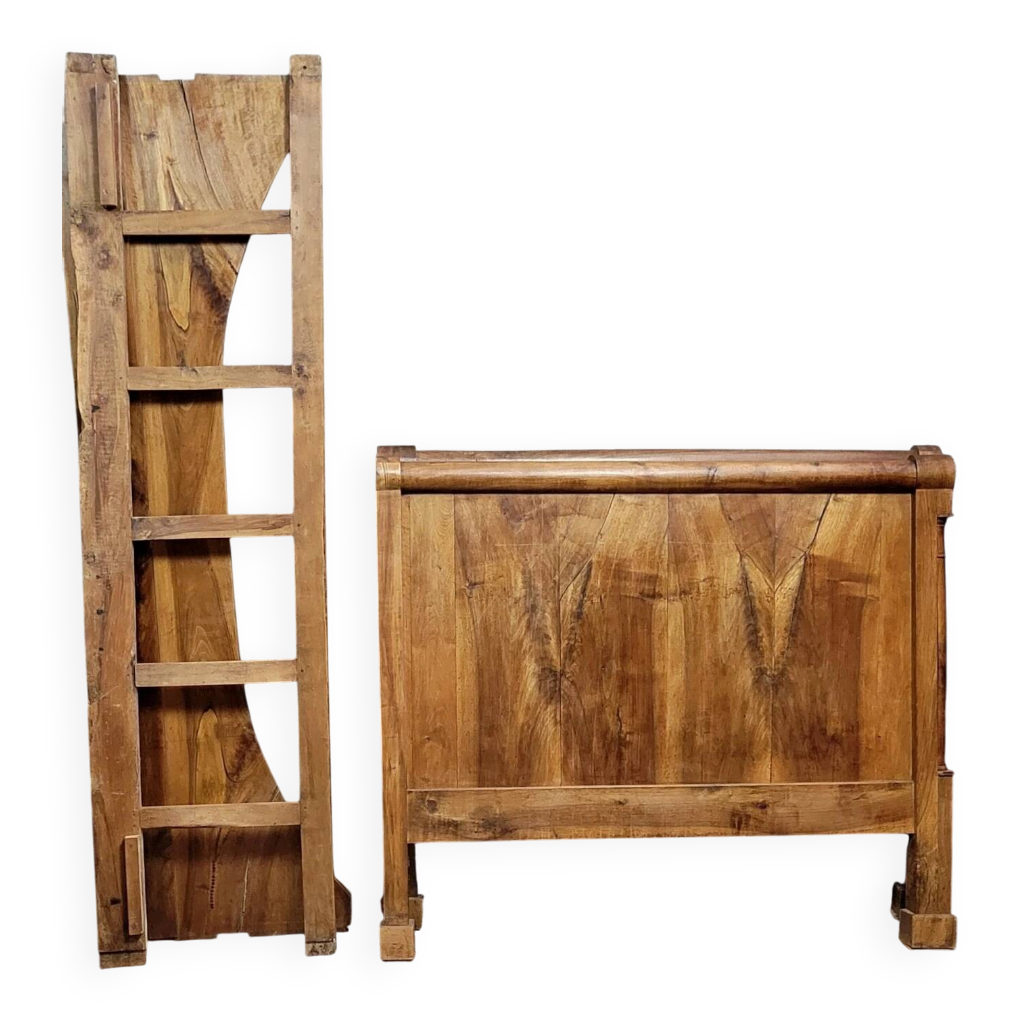 Empire period walnut bed circa 1810-1820